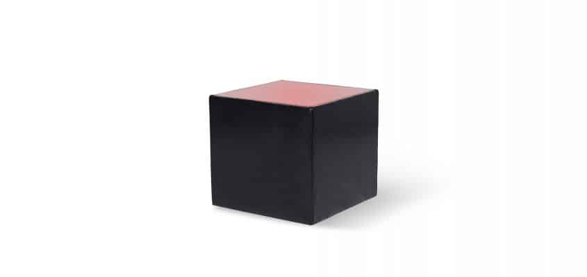 Eventmobiliar mieten Cubix Tisch schwarz rot